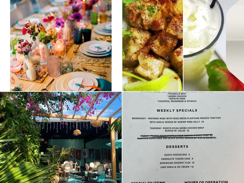 The Empanada Lady Restaurant and Lounge Menu