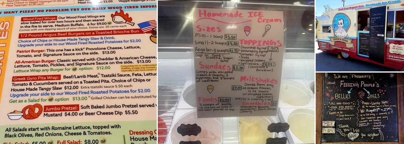 Dominic's Wood Fired Ball Ground Menu