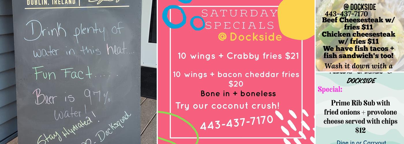 Dockside Menu