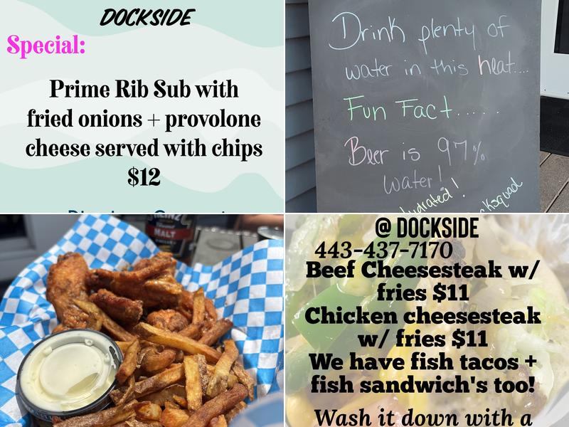 Dockside Menu