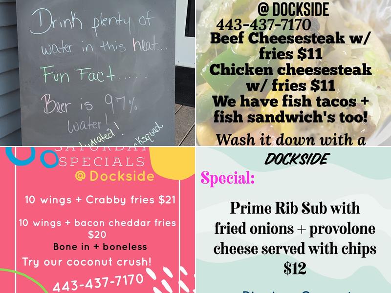 Dockside Menu