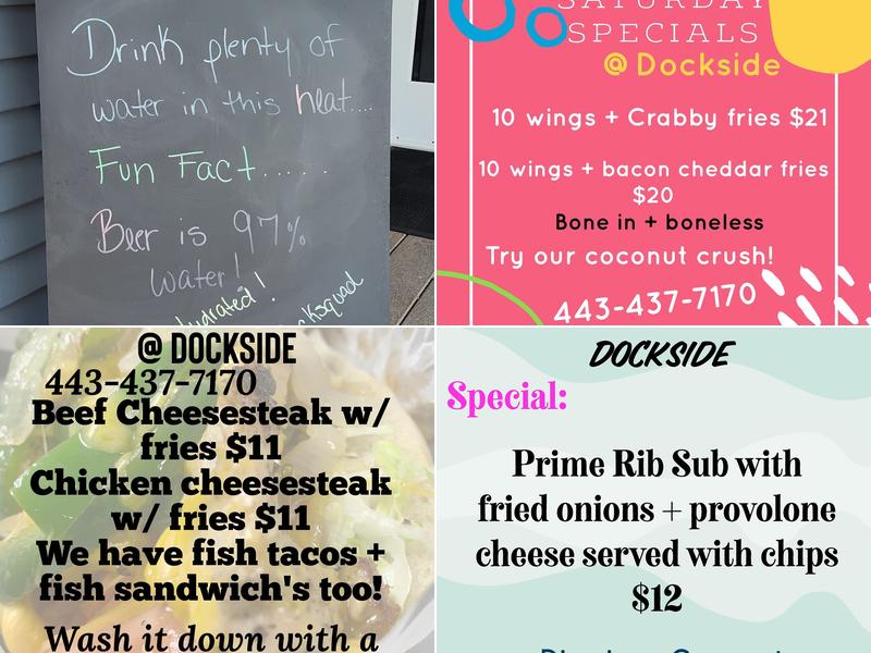 Dockside Menu