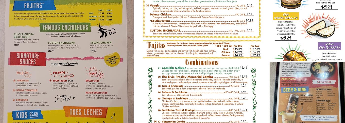 Chuy's Menu