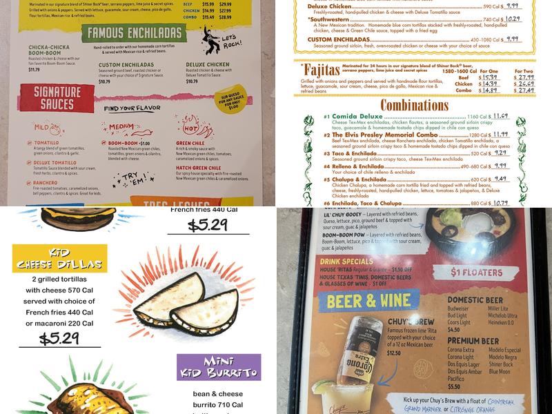 Chuy's Menu
