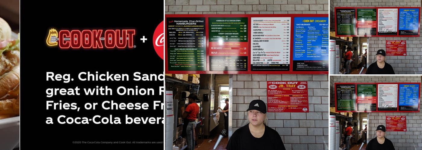 Cook Out Menu