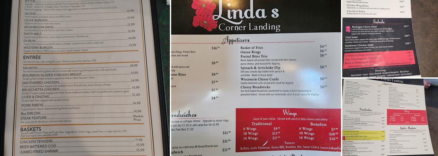 Corner Landing Menu