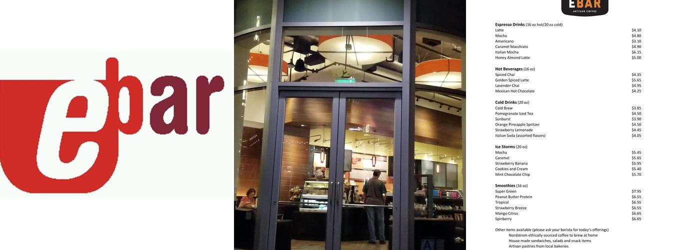Nordstrom Ebar Artisan Coffee Menu