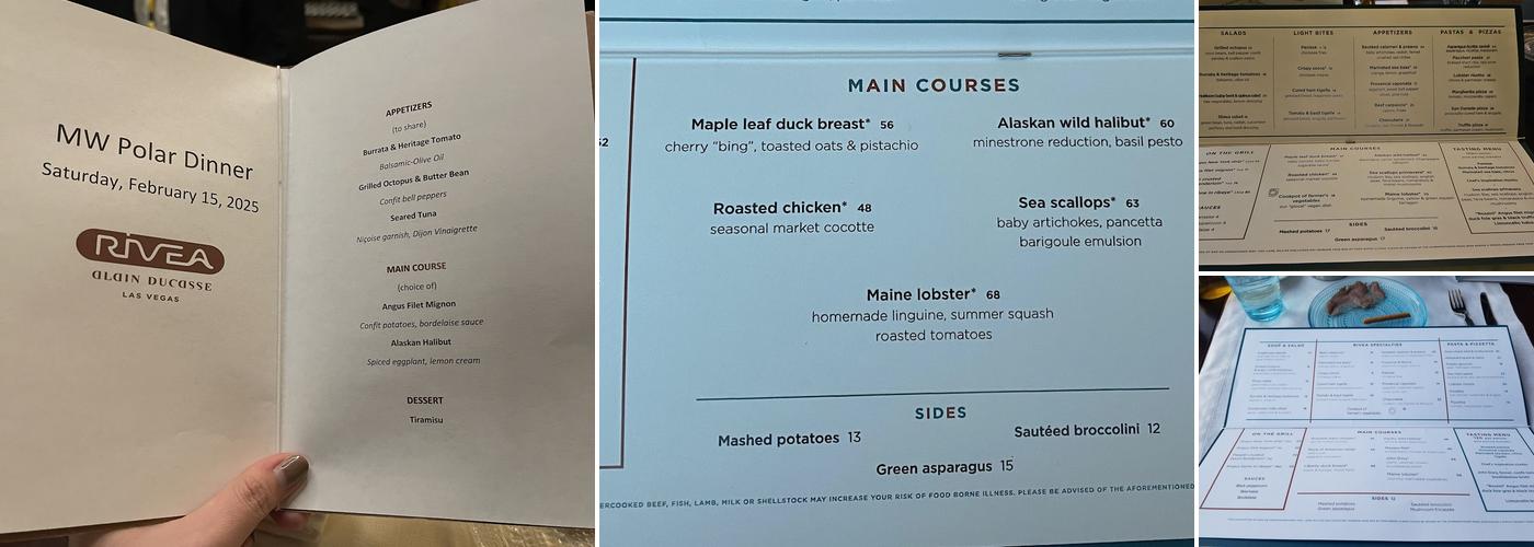 Rivea Menu