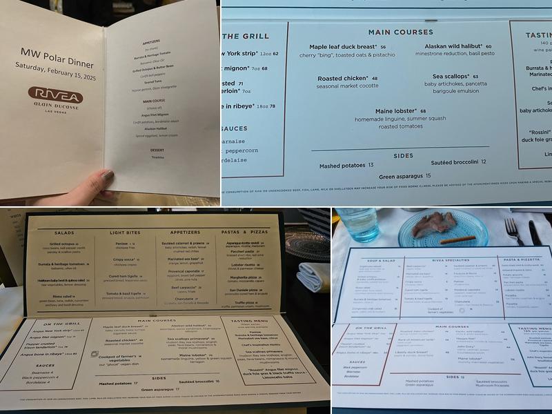 Rivea Menu