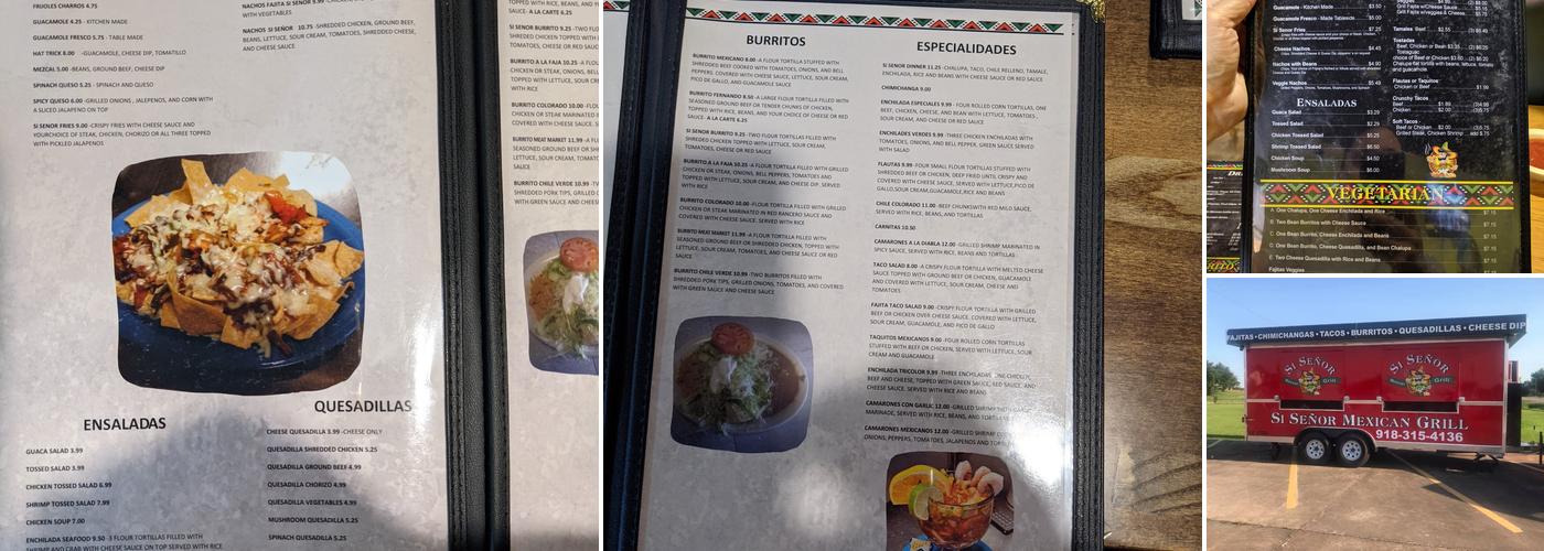 Si Señor Mexican Grill Menu