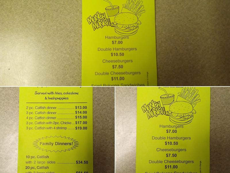 Walker's wings & things Menu
