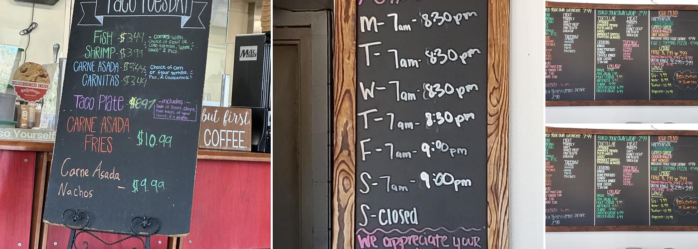 Campo Cafe Menu