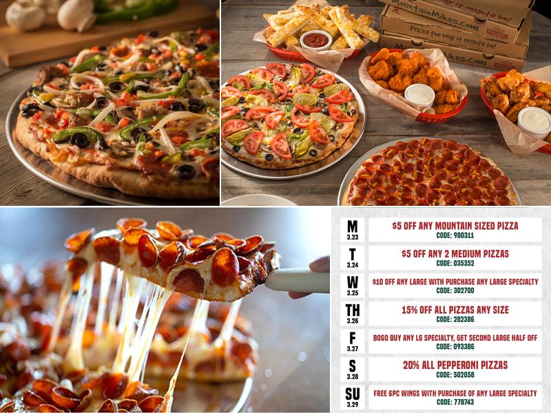 Mountain Mike's Pizza Menu