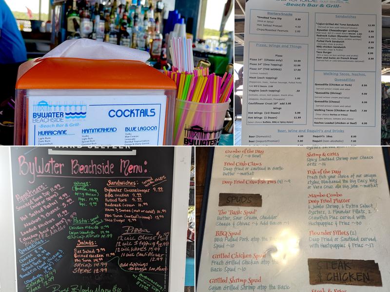 Bywater Beachside Menu