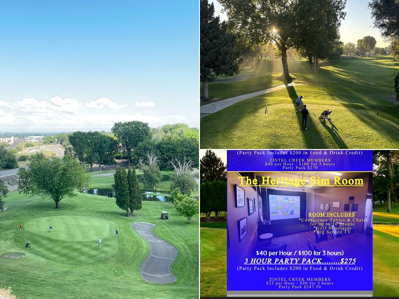 Zintel Creek golf course Menu