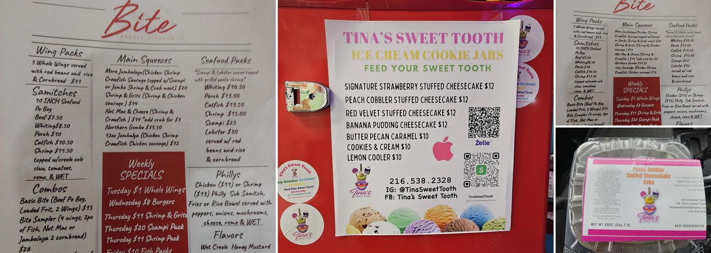 Bite Creole Kitchen Menu