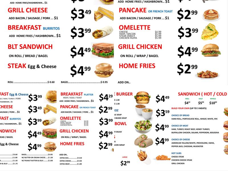 Fresh Mart Menu