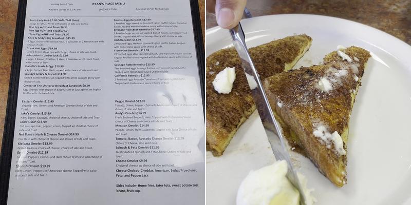 Danielle's Diner Menu