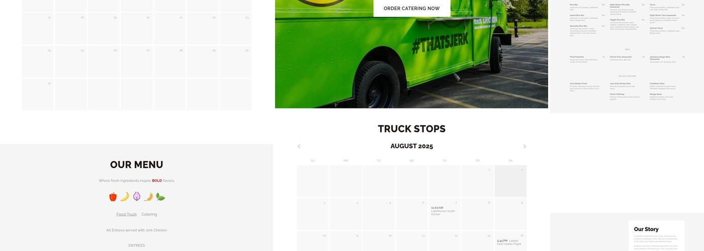 Just Jerks Ena's Jamaican Grill Menu