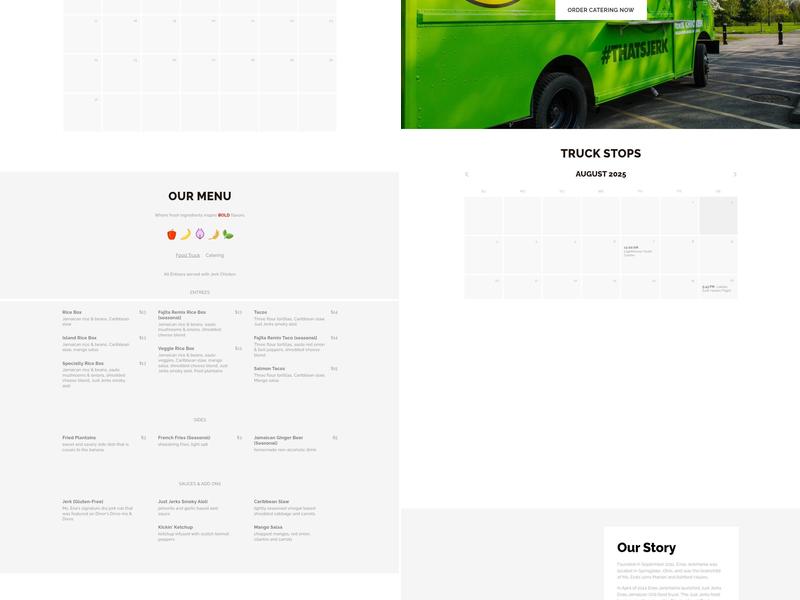 Just Jerks Ena's Jamaican Grill Menu