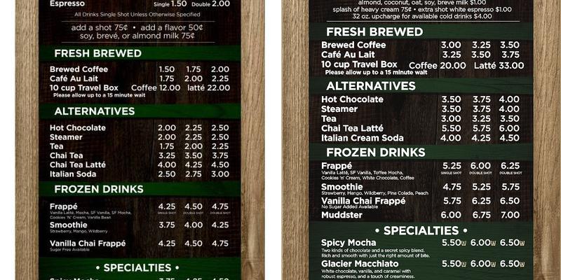 Mountain Mudd Espresso (Bench Kiosk) Menu