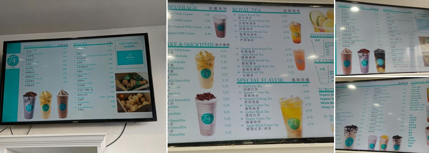 T4 Menu