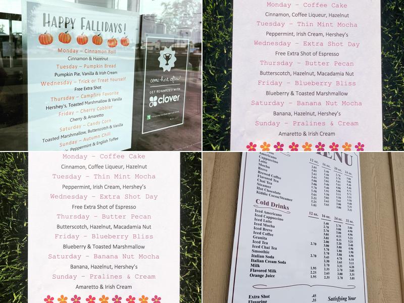 Coffee Cravings Menu