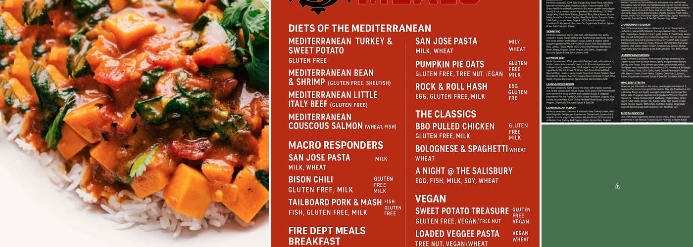 Fire Dept. Meals Menu