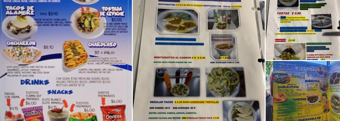 Taquitos Mi Rancho Menu