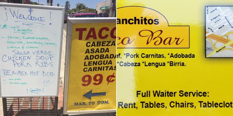 Panchitos Catering And Banquets Menu