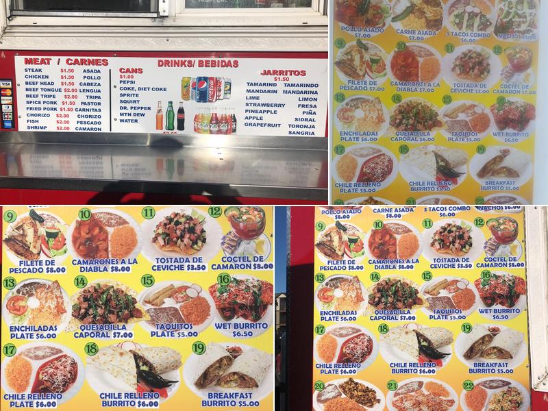 El caporal taqueria Menu