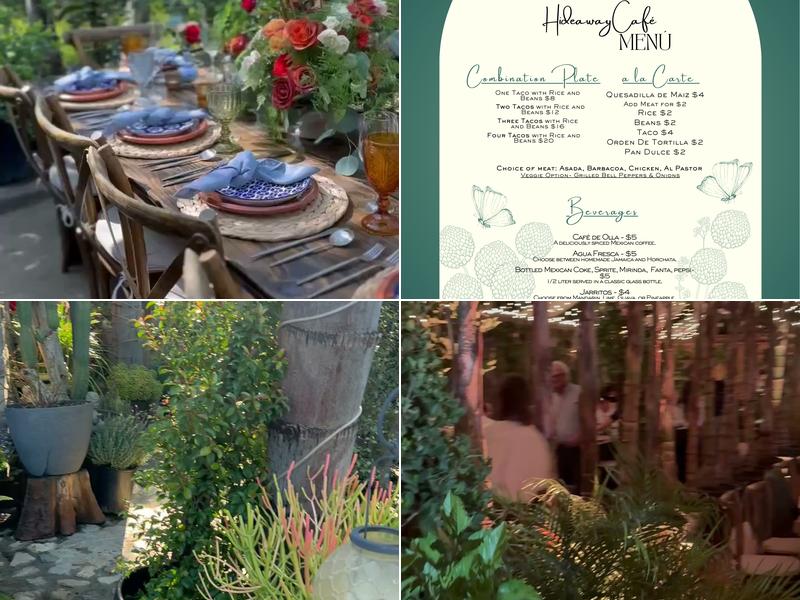 Hideaway Café Menu