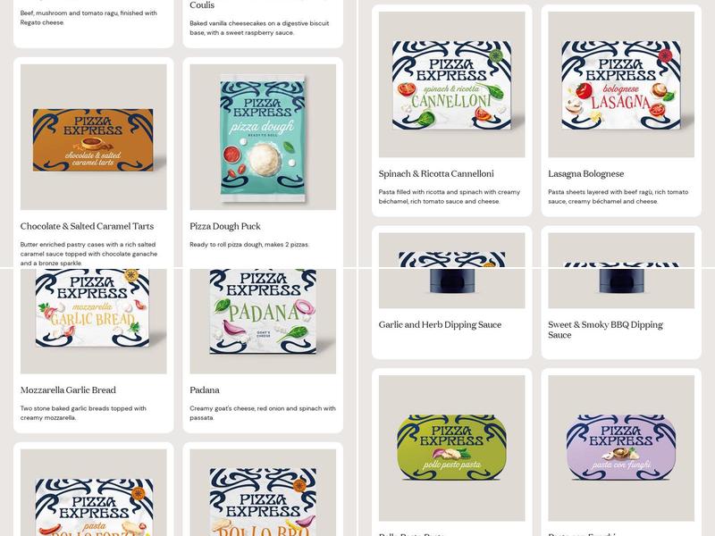 Pizza Express Menu