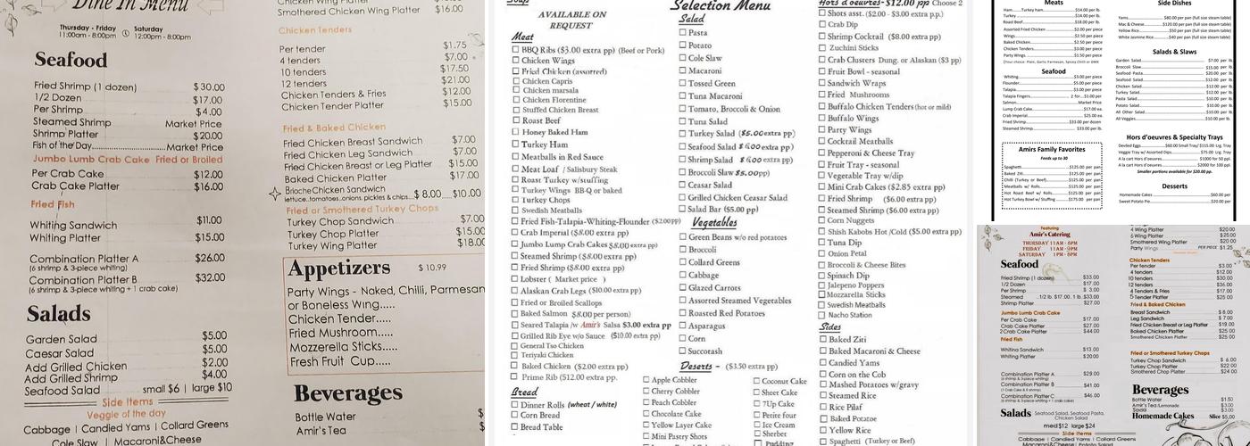 Red Brick Cafe Menu