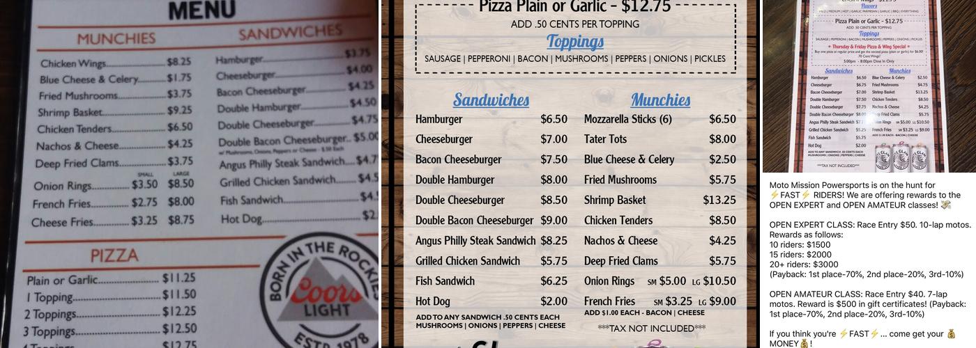 The Lanterns Menu