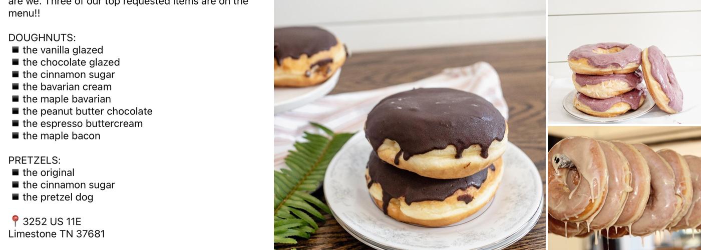 Auntie Ruth's Doughnuts & Pretzels Menu