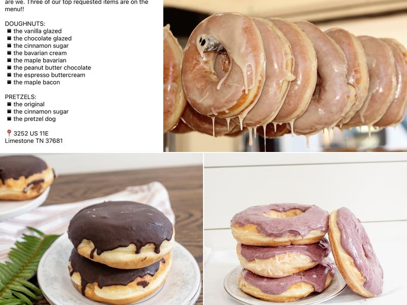 Auntie Ruth's Doughnuts & Pretzels Menu