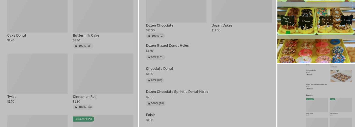 I Donuts Menu