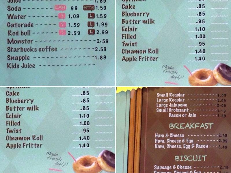 Fluffy Donut Menu