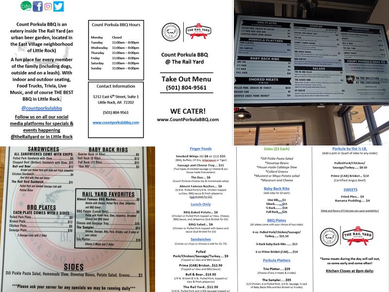 Count Porkula | Local Bar & BBQ Menu