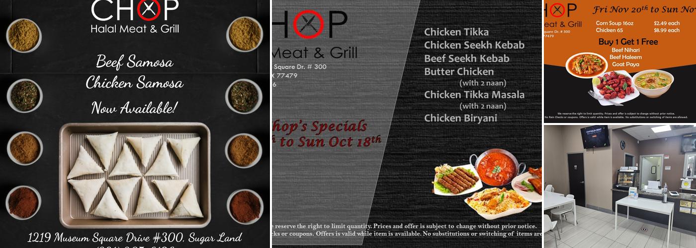 Chop Halal Meat Market and Grill Menu