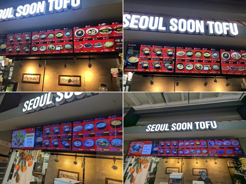 Seoul Soon Tofu Menu