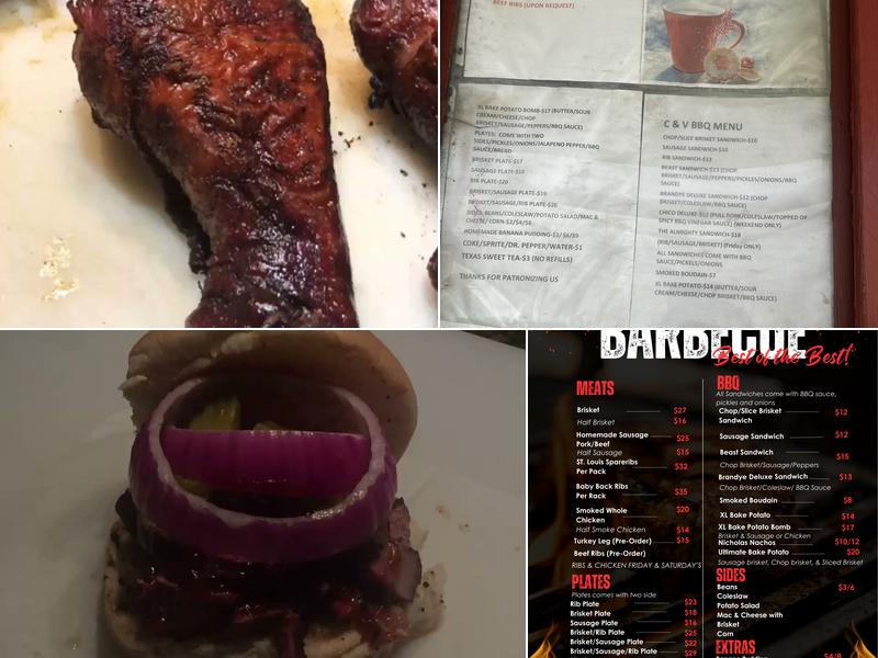 C & V BBQ Menu