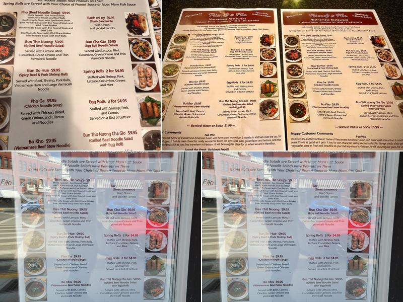 Friends And Pho Menu