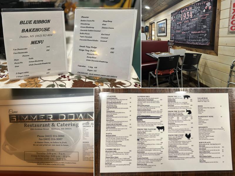 Simmer Down Menu