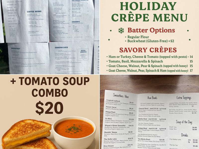 Bovida Menu