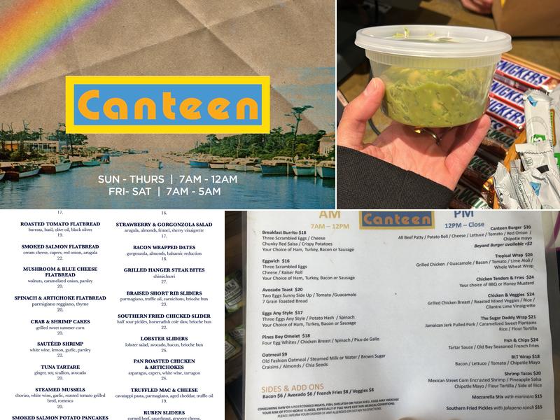 Canteen Menu