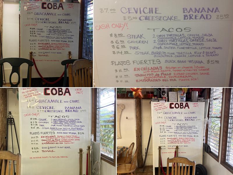 COBA Menu