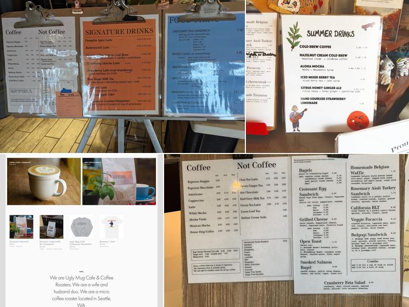 Ugly Mug Cafe Menu