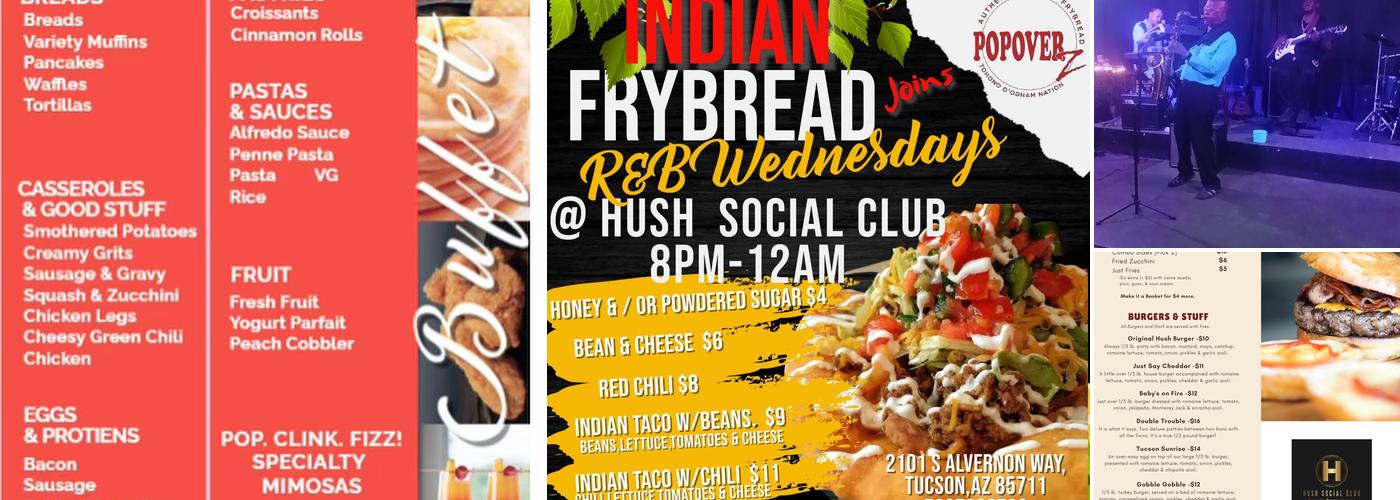 Hush Social Club Menu